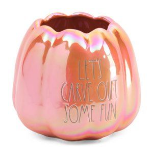 NEW in box RAE DUNN Tall Pumpkin Bowl With Luster Finish